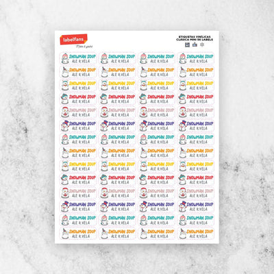 Etiquetas de Navidad- Clásica mini